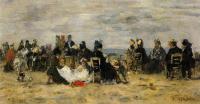 Boudin, Eugene - Beach Scene, Trouville